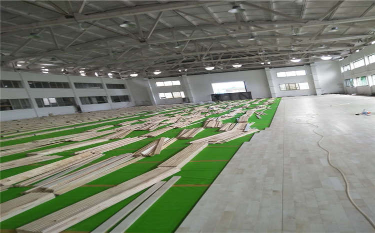 專業(yè)的籃球場木地板主輔龍骨結構