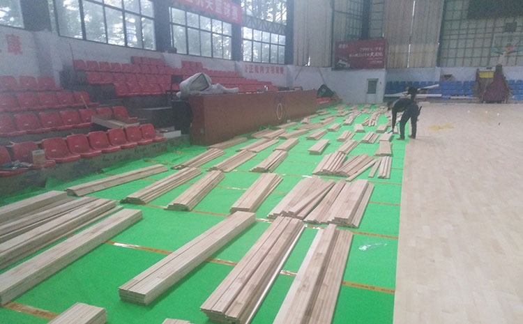 指接板運(yùn)動體育地板多少錢一平米？