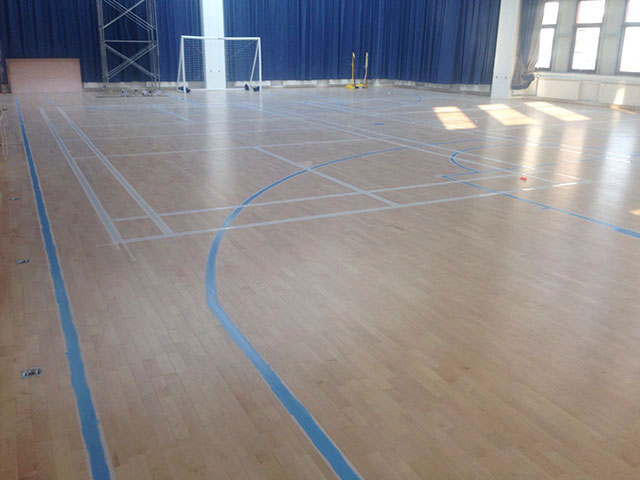 北京大興棗園天健廣場健身房木地板案例