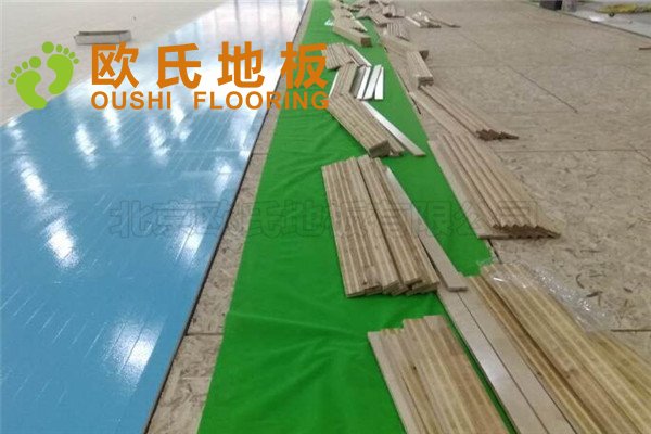 杭州富陽區(qū)23籃球館木地板項目