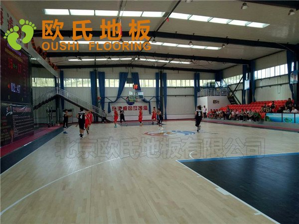 秦皇島海濤萬福公司籃球館木地板項(xiàng)目