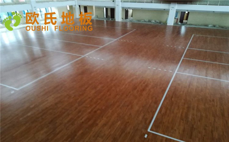 重慶忠縣中學(xué)籃球排球場(chǎng)木地板圖片