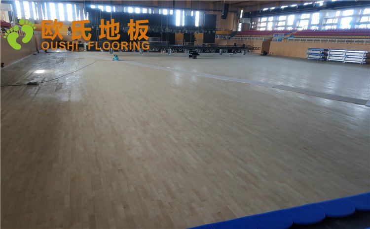 寶雞職業(yè)技術(shù)學(xué)院體育館木地板圖片