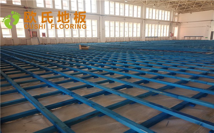 烏魯木齊市烏蘇市南區(qū)第二中學(xué)體育館木地板項(xiàng)目——?dú)W氏實(shí)木運(yùn)動(dòng)地板